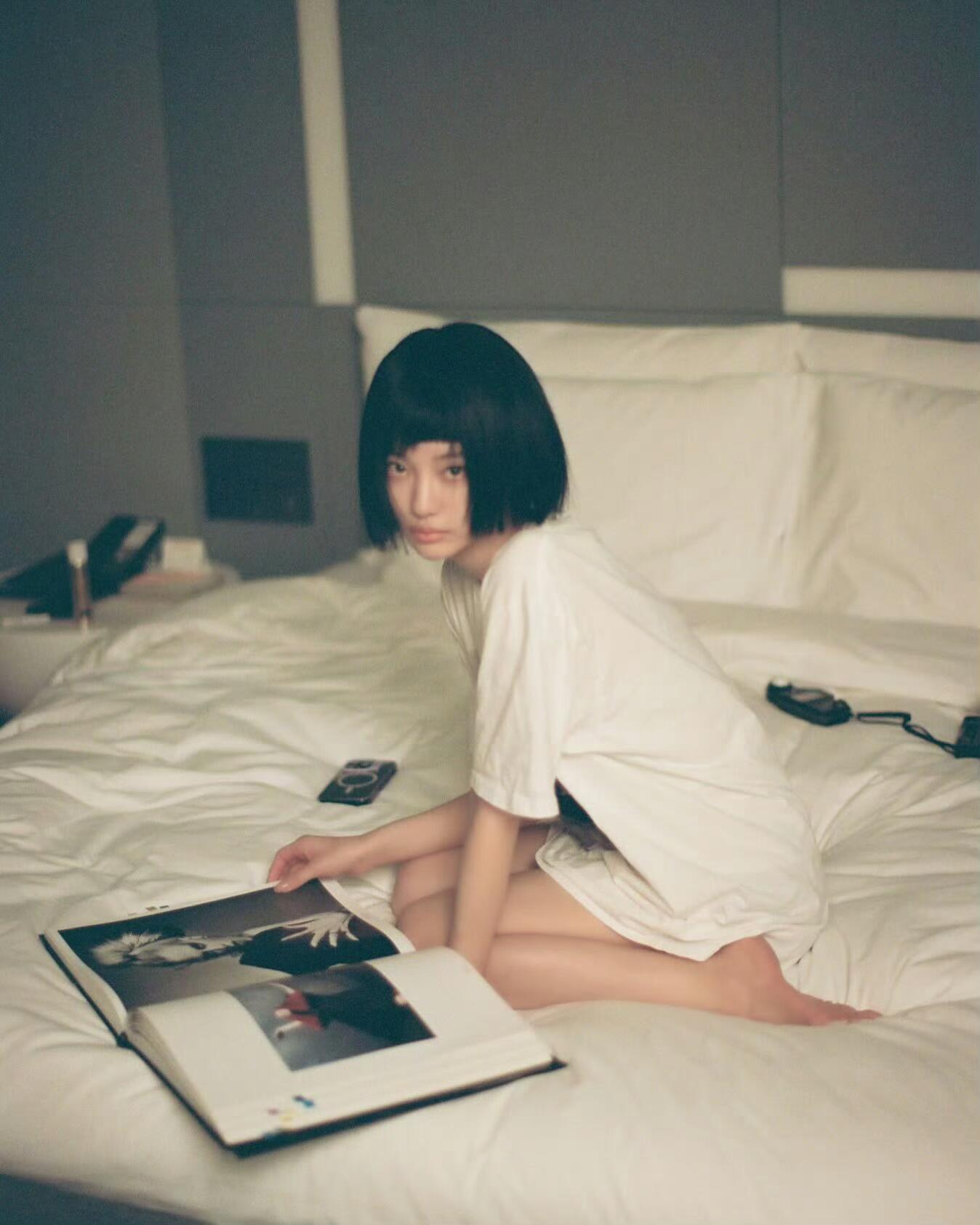 短发的宁艺卓NingNing