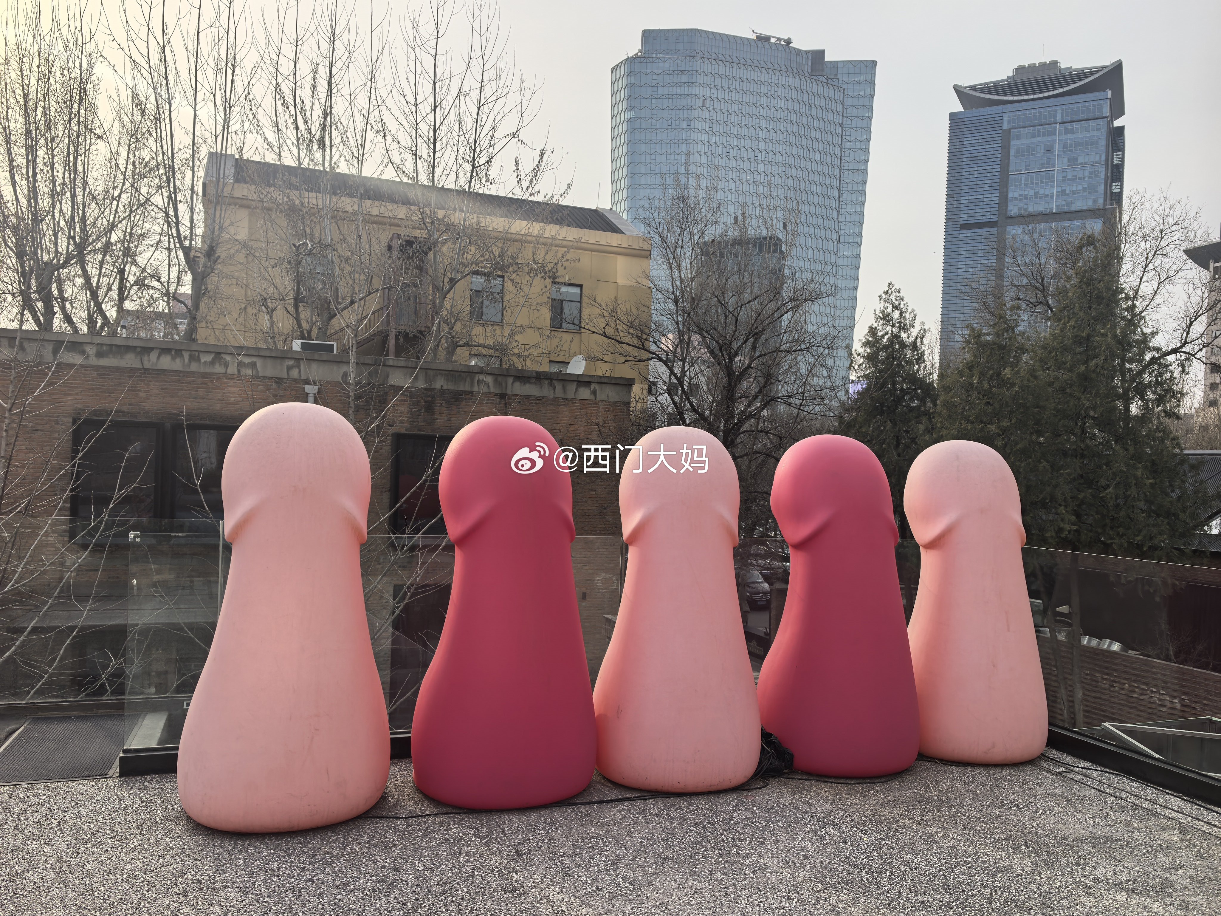 来屯里买杯咖啡，一出门，卧槽这也行？玩的这么大？屯里这么开放吗？绕道正面一看：哦