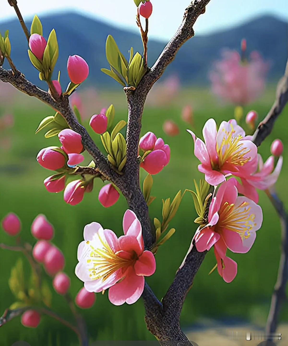 我的今日状态：😁轻松愉快我这里的天气：☀️晴天，有风吹的天蓝蓝，树摇曳，花瓣