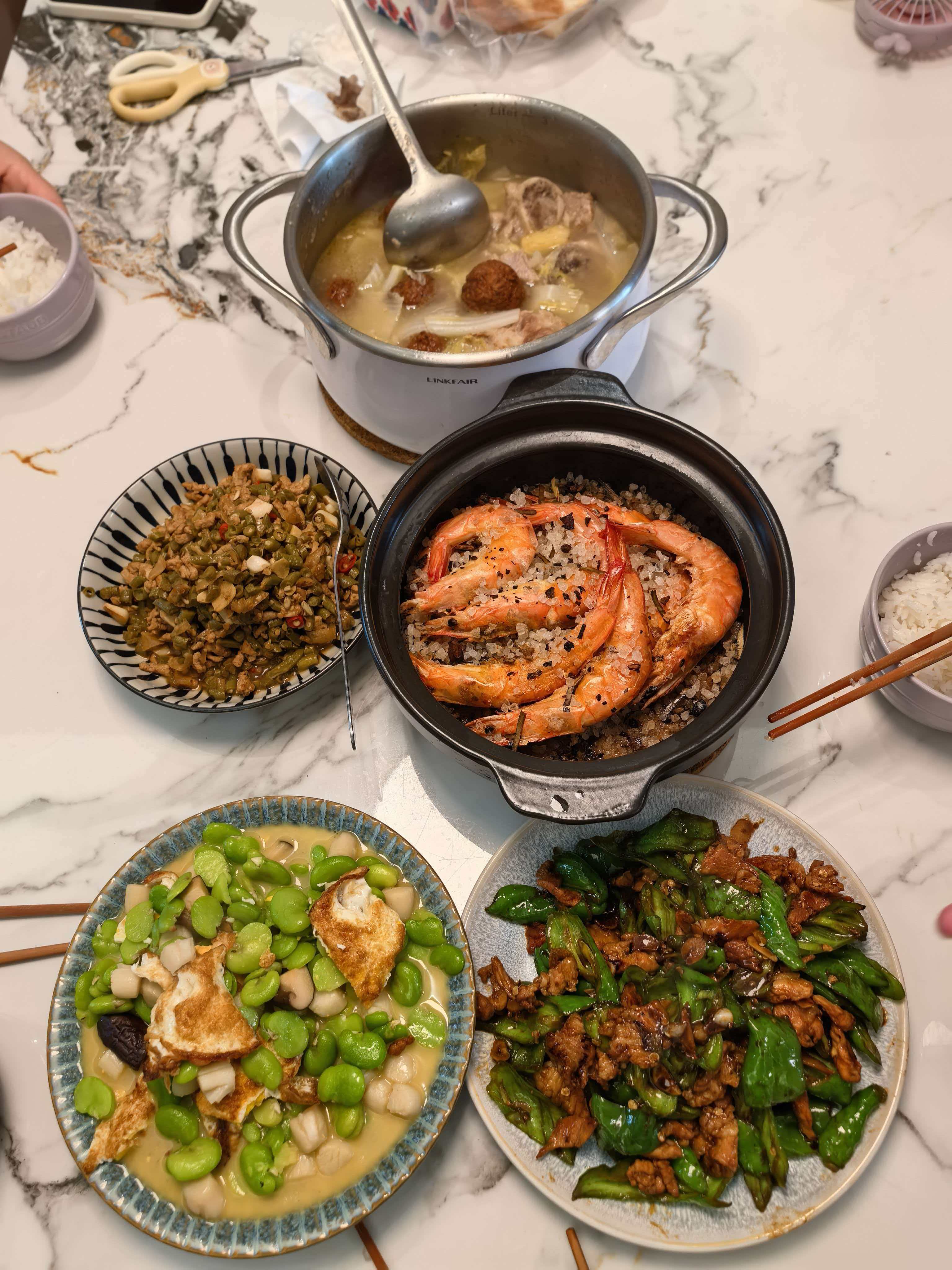 周末娃回家吃饭美食