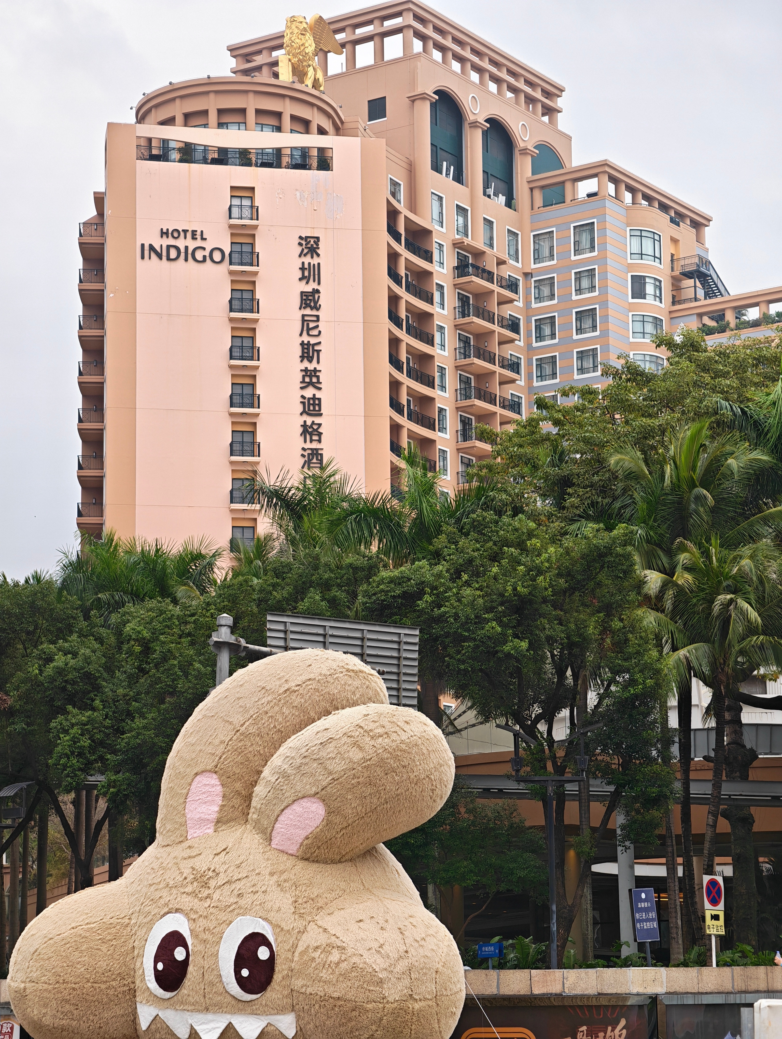 这酒店好梦幻，门口有船，里面有桥。出门就是欢乐谷和世界之窗深圳·深圳威尼斯英迪