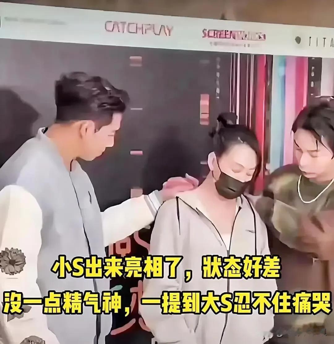 近日，小S公开露面时情绪崩溃，面对媒体镜头泪流不止，整个人状态不佳、神情憔悴。当
