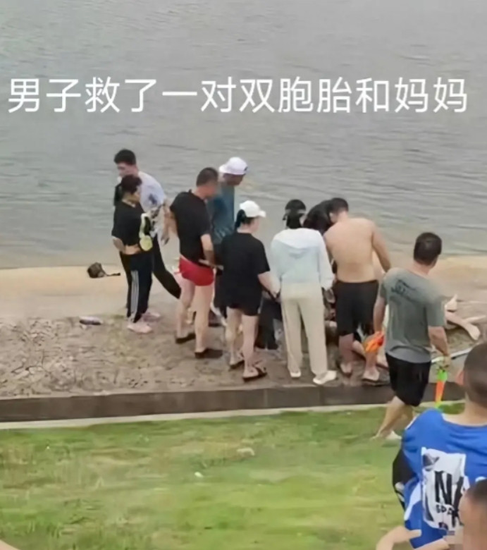 “连狗都不如！”武汉，一男子为救落水的母子三人，跳下水将全部人救出，自己却被水流