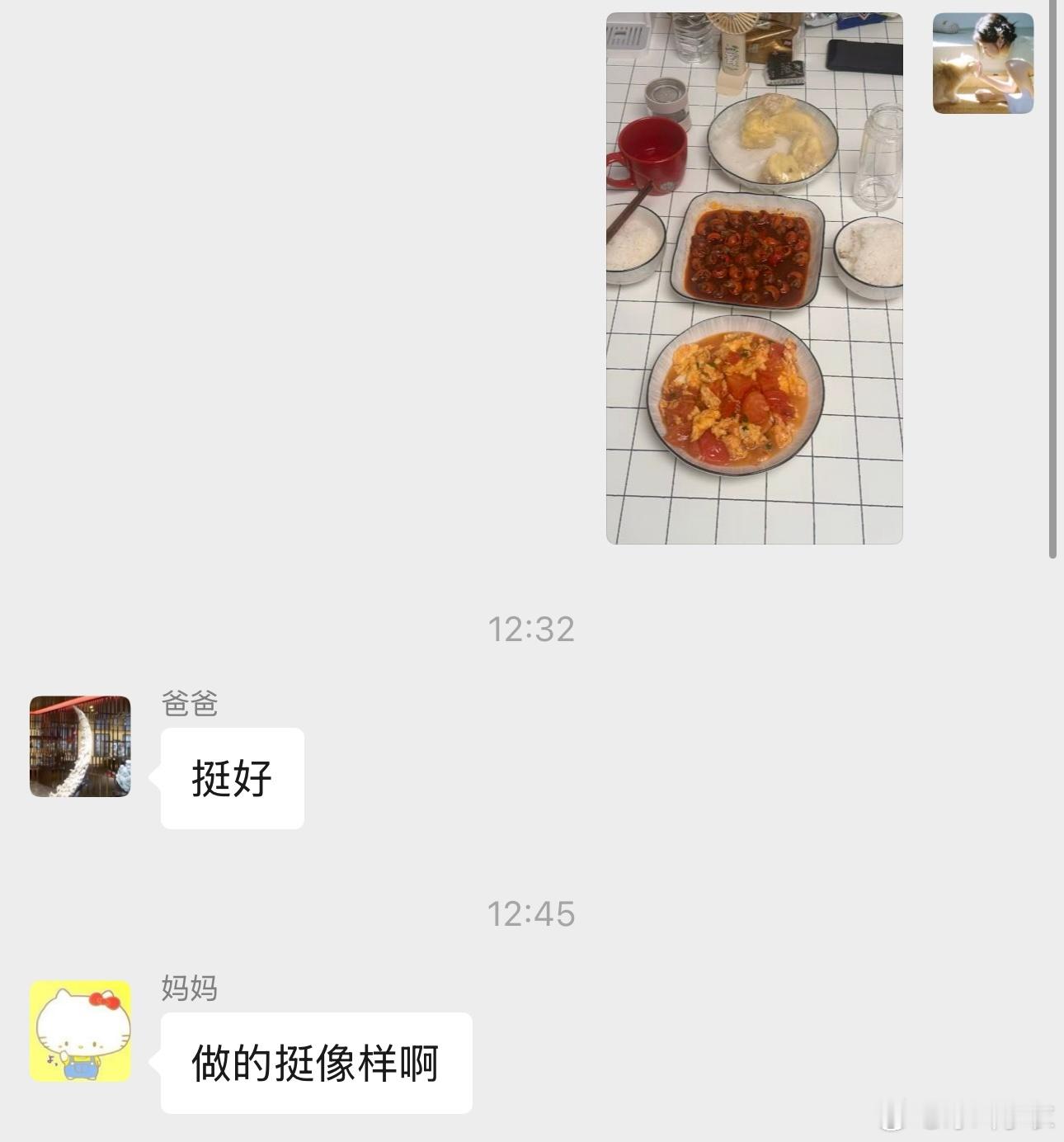 每天学着妈妈给我做饭的样子给自己做饭，然后等待表扬每天把冰箱填的满满的，很有满足
