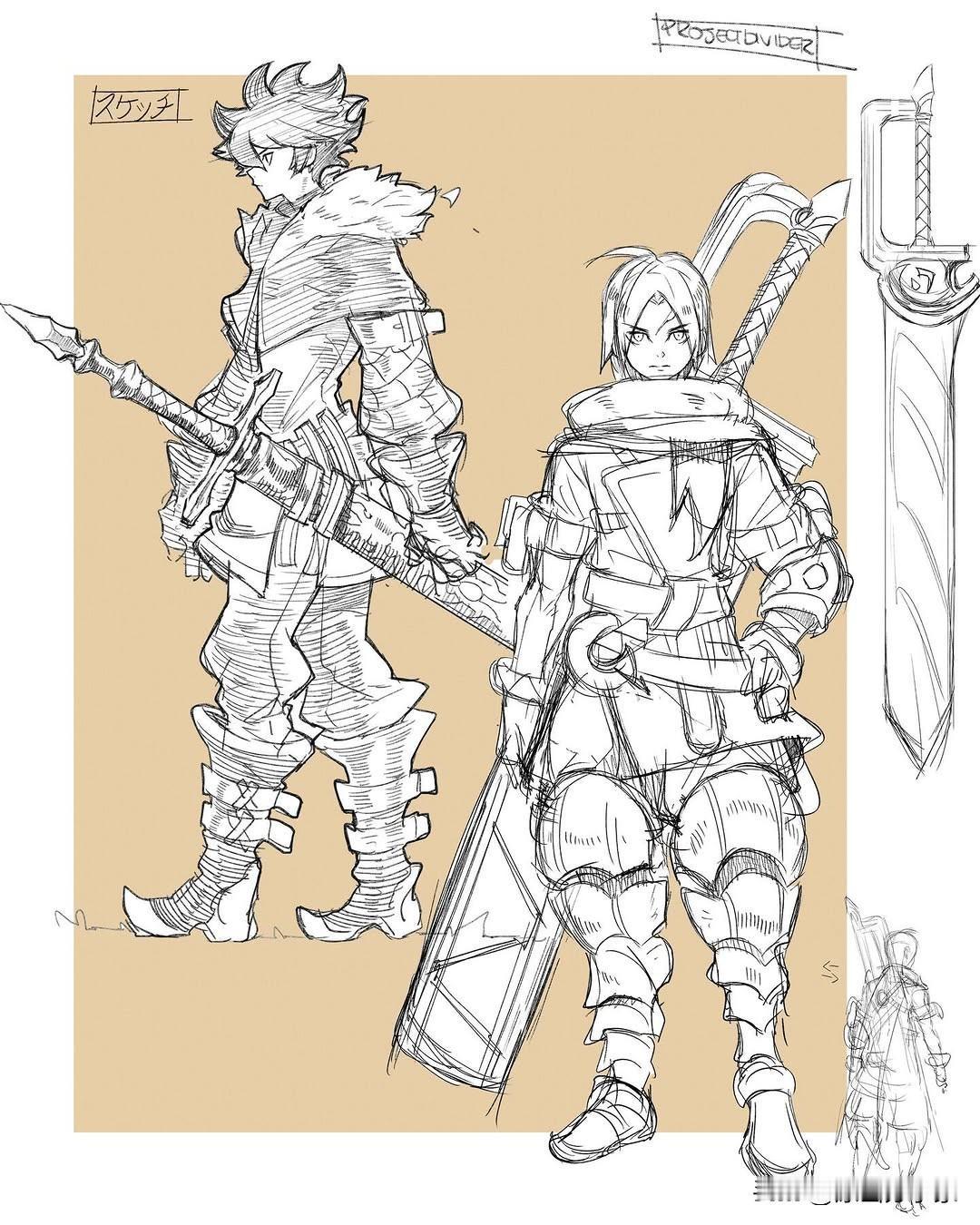 画师mitch&kyle插画作品一组动漫二次元原画分享家插画动画卡