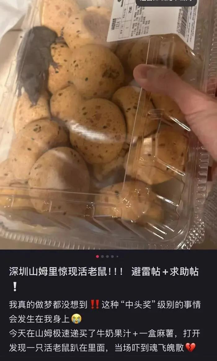 #山姆麻薯中曾现活老鼠#【因食品安全问题多发被约谈的山姆总部：麻薯中曾出现活老鼠