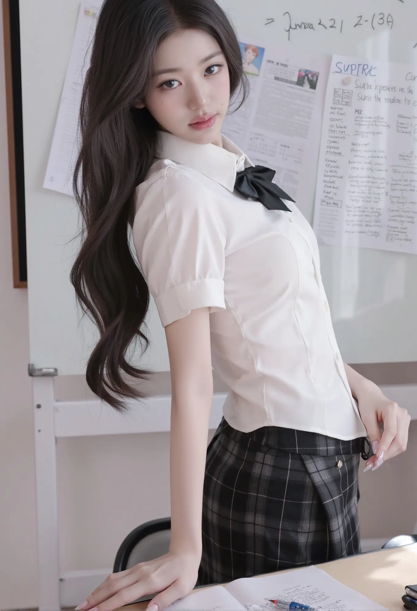 jk制服穿搭 教室制服 甜妹教室写真