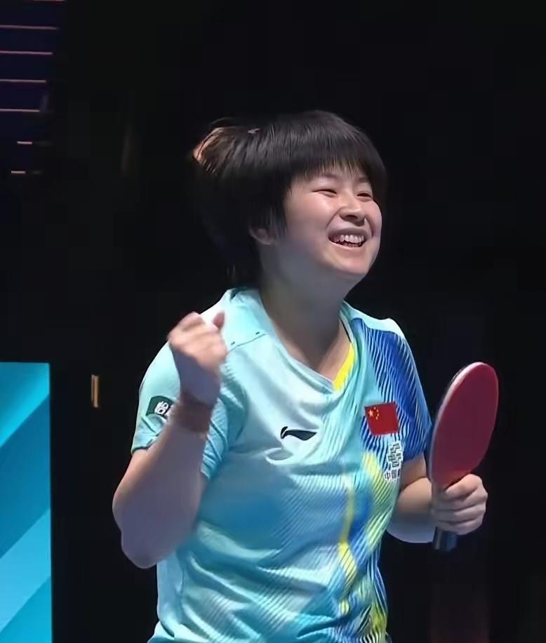 漂亮啊，小蘑菇，居然把奥运会女单铜牌，世排第九的早田希娜给干下去了。这场比赛结