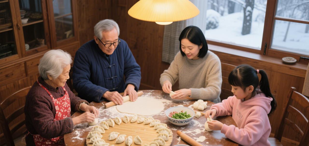 “送客饺子迎客面”，江西小伙李先生在哈尔滨饺子馆里盯着眼前热气腾腾的酸菜饺子，一