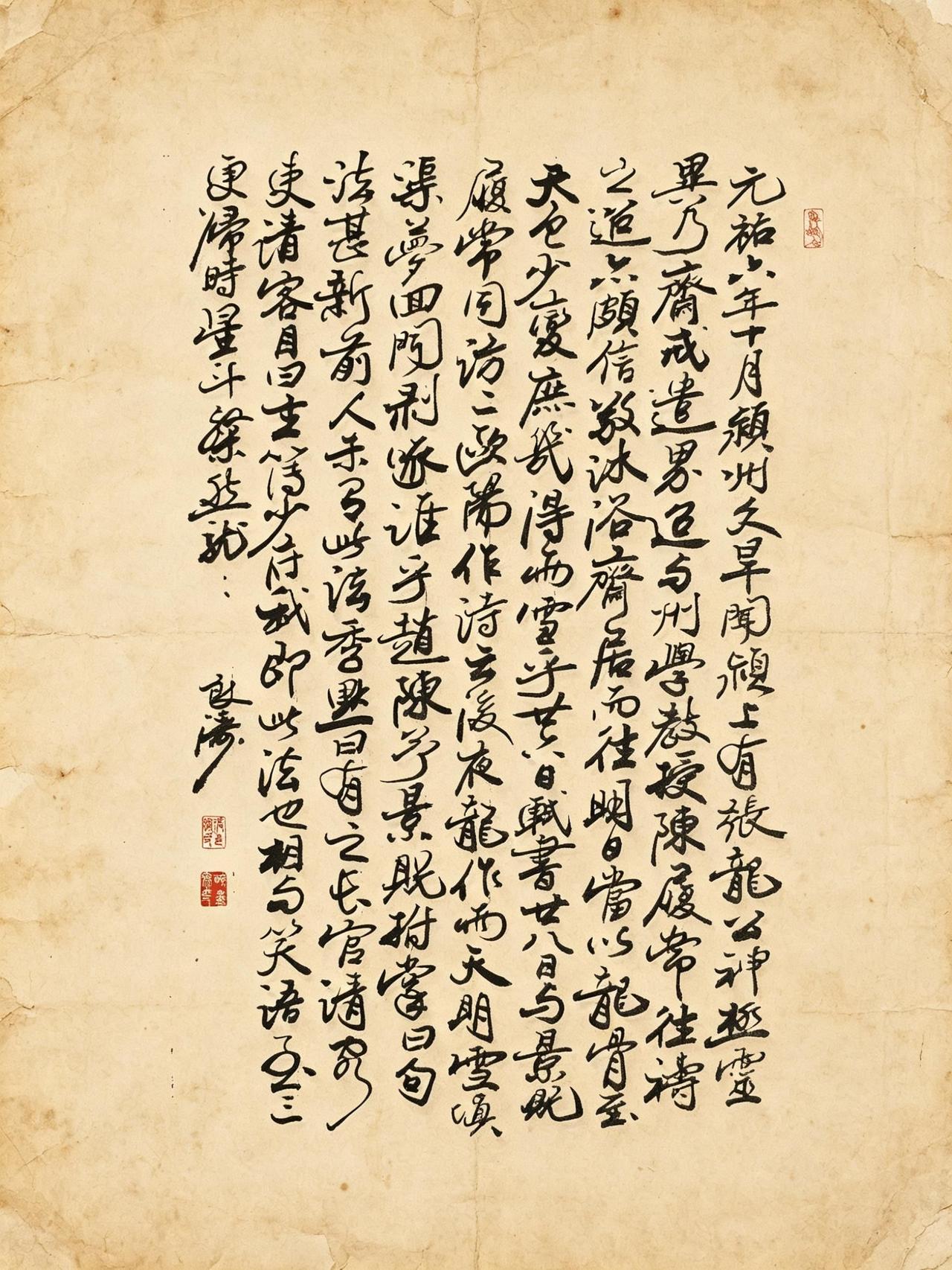 临帖多年方知，最好的传承不是复刻，而是活成他的样子——到得还来别无事，人生何处不