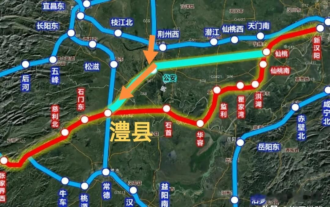 武张高铁取南线走仙洪监可以，但不可在监利过江到华容，那样对湖北意义不大。武汉不能