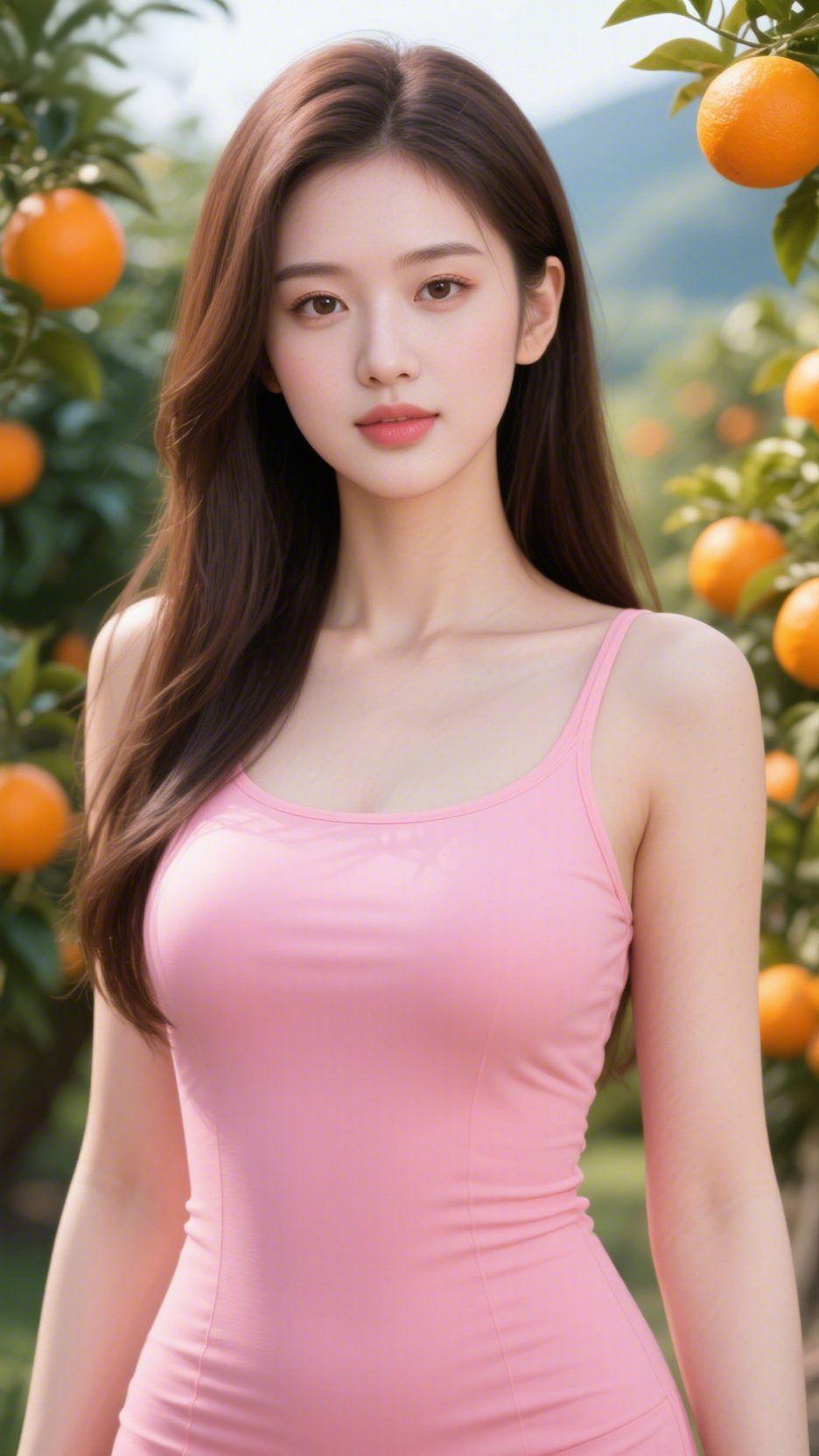 橙园晴望晴光漫染翠微巅远岫浮青入望宽晓气初融千树暖柔风轻拂万枝安层