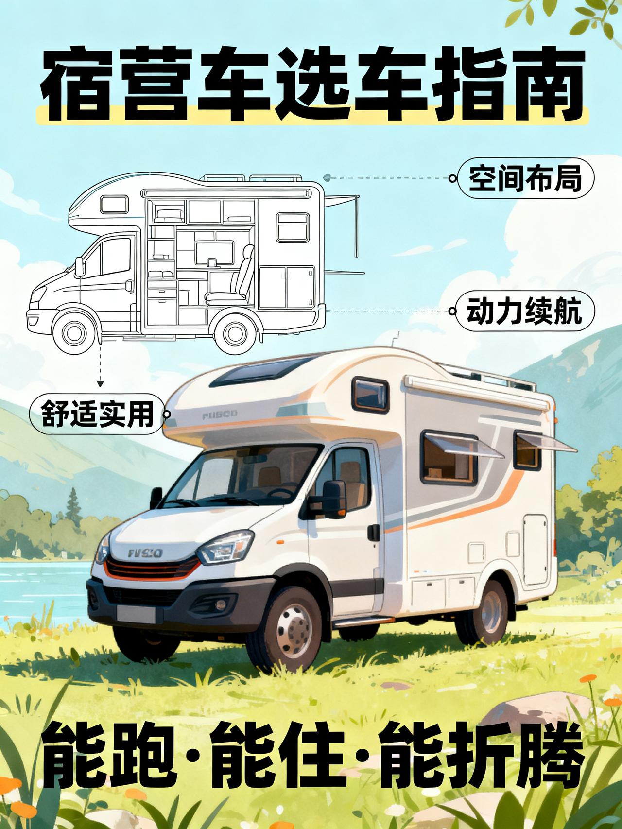 资深玩家选宿营车，居然不看车型看这三点玩了十年长途自驾的老炮私下跟我说，九成新