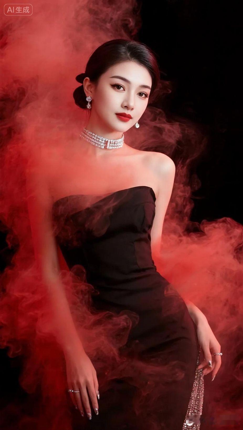 新年快乐氛围感拍照高级感穿搭气质女神高冷范