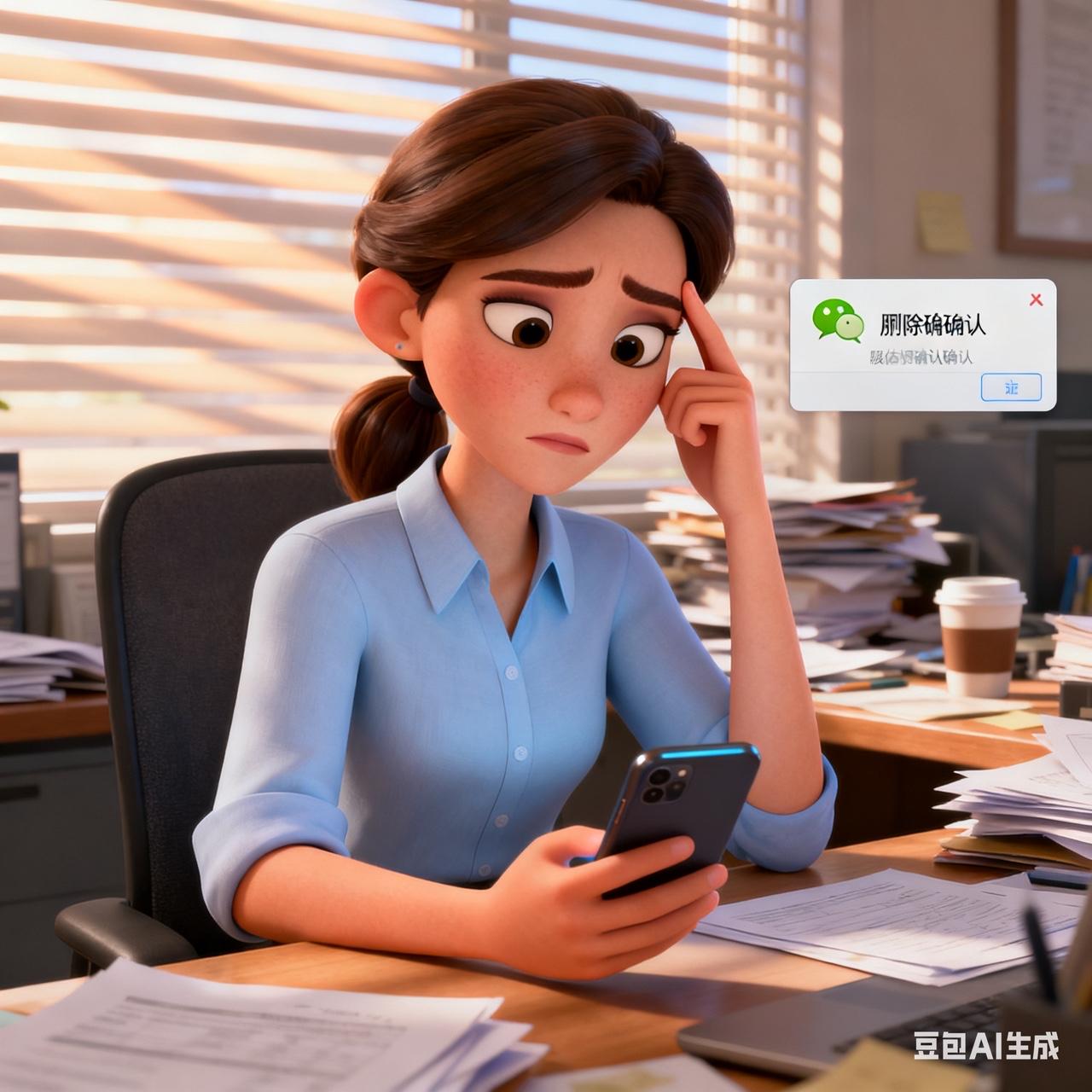 昨天上午，一位同事被“炒鱿鱼”了，动作快得像闪电一样，几乎瞬间就把东西收拾干净了