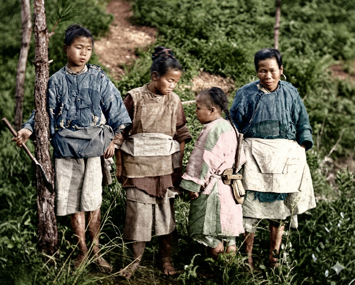 这张照片，由苏格兰摄影师约翰·汤姆逊于1868-1872年在福建山区拍摄，照片中