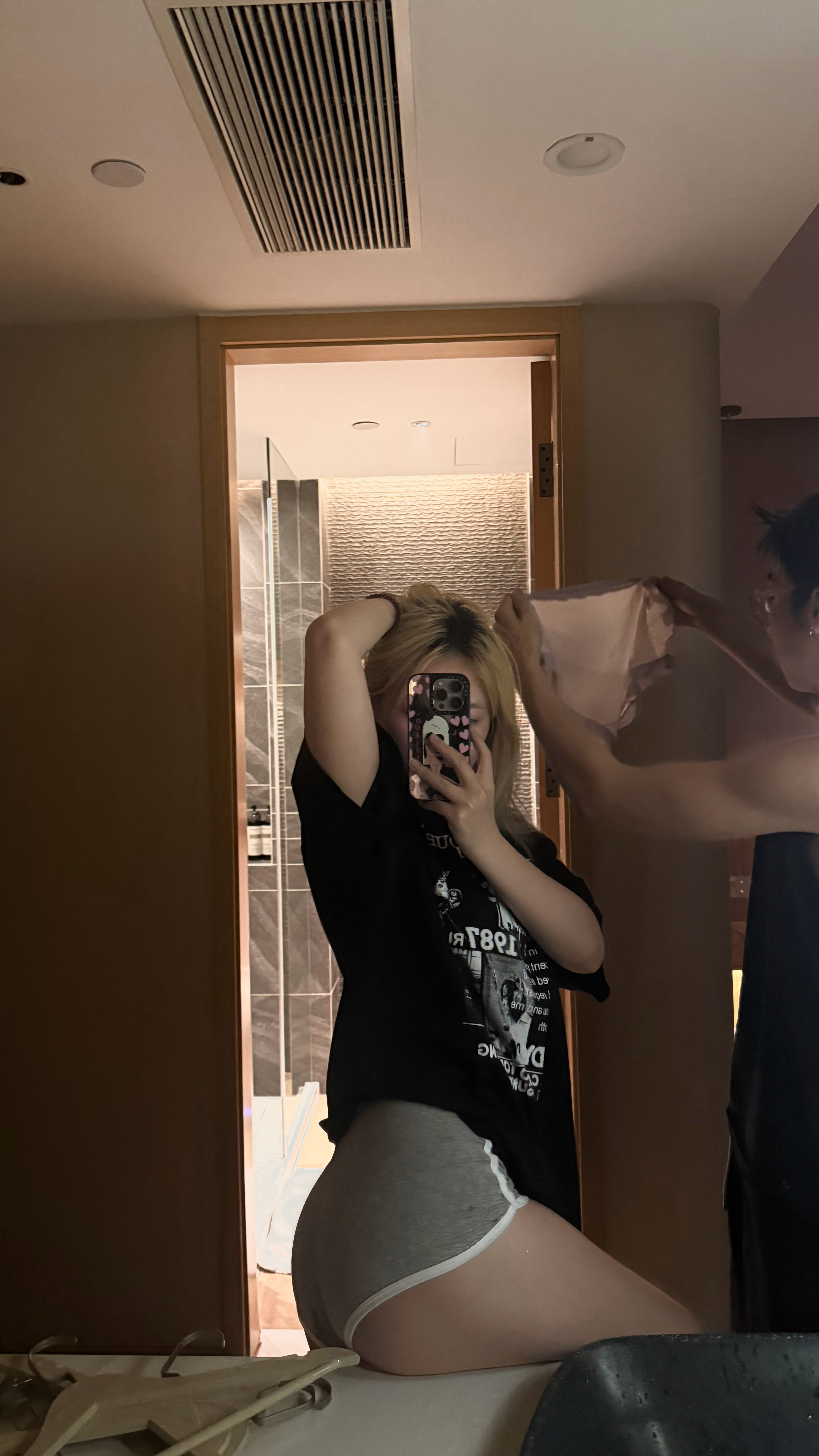欣赏训练成果和洗裤衩小孩儿​​​
