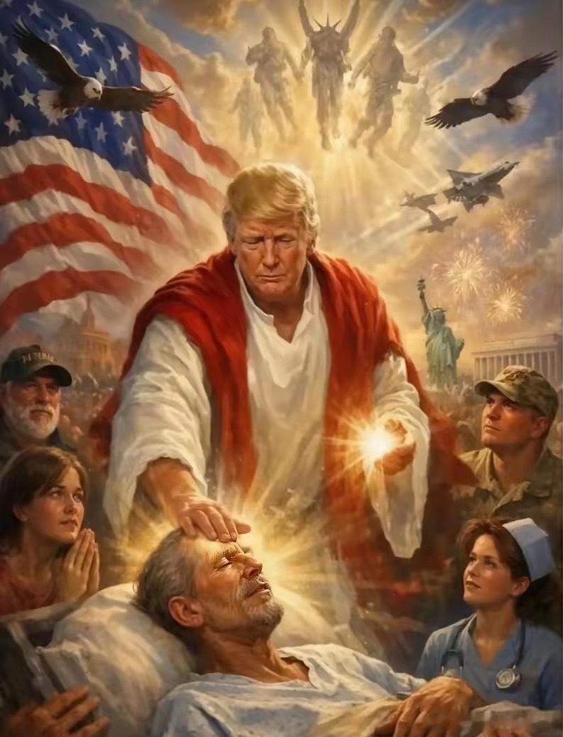 美联社笑话这是历史上关于命名最具争议的一幅画。MAGA的支持者认为应命名为《新的