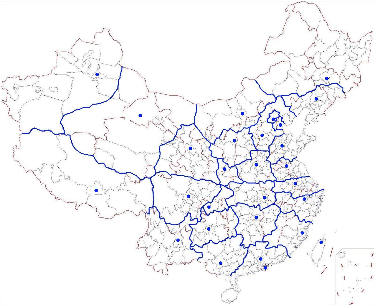 28省区划案！南北各14省，其中各3个直辖区。区划目的是减行政层级。淮海/