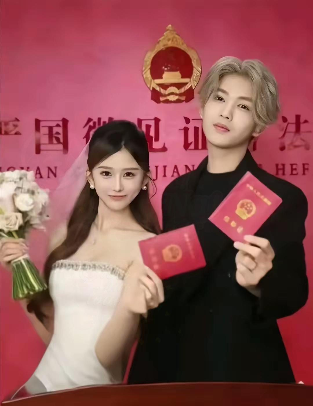 真的很突然，鹿哈今天突然官宣领证！​刚刚才知道，鹿哈在社交平台晒出了领结婚证视