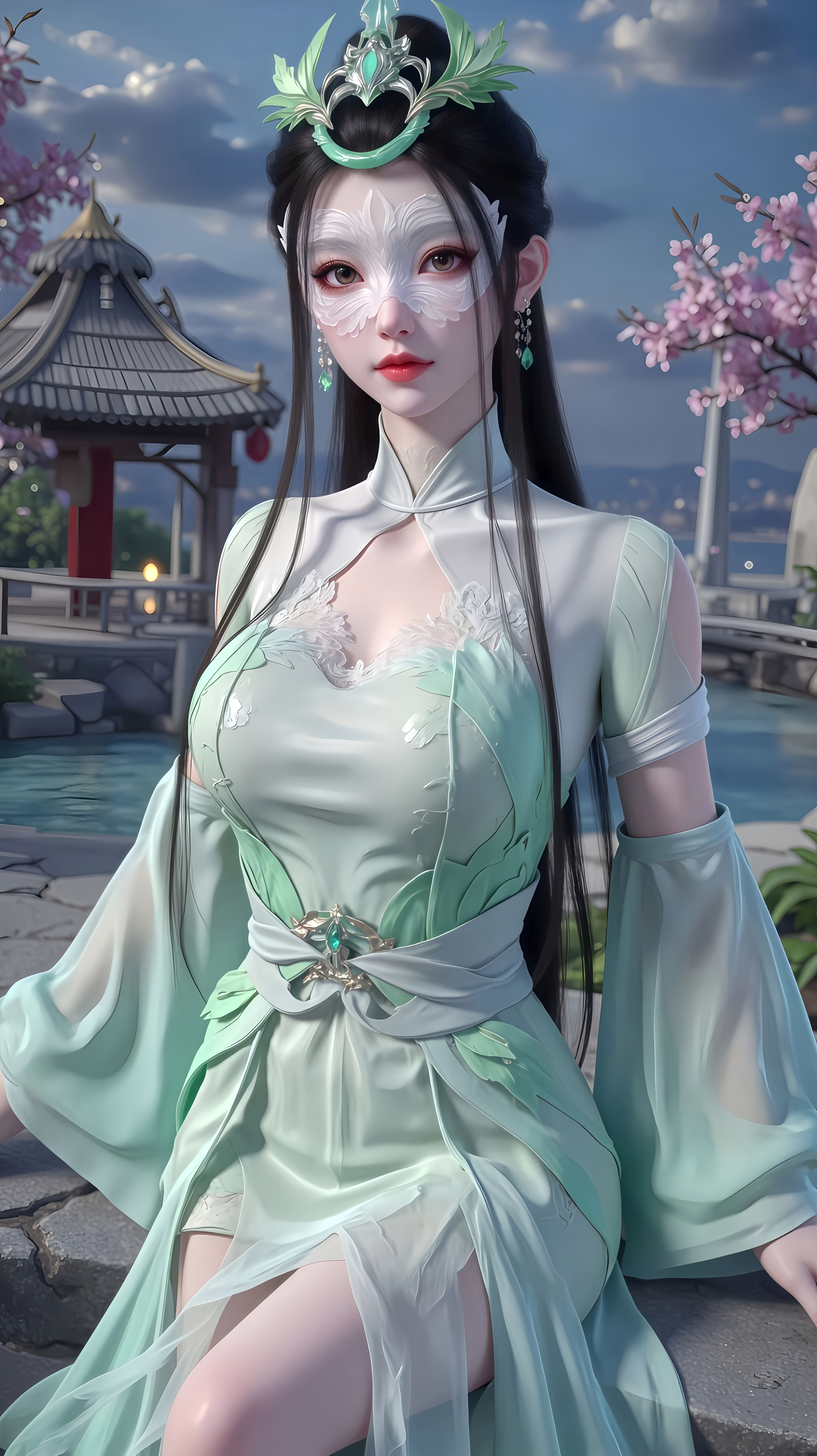 国漫女神｜《神国之上》陆嫁嫁高清壁纸：拥有先天剑体，与宁长久关系暧昧！