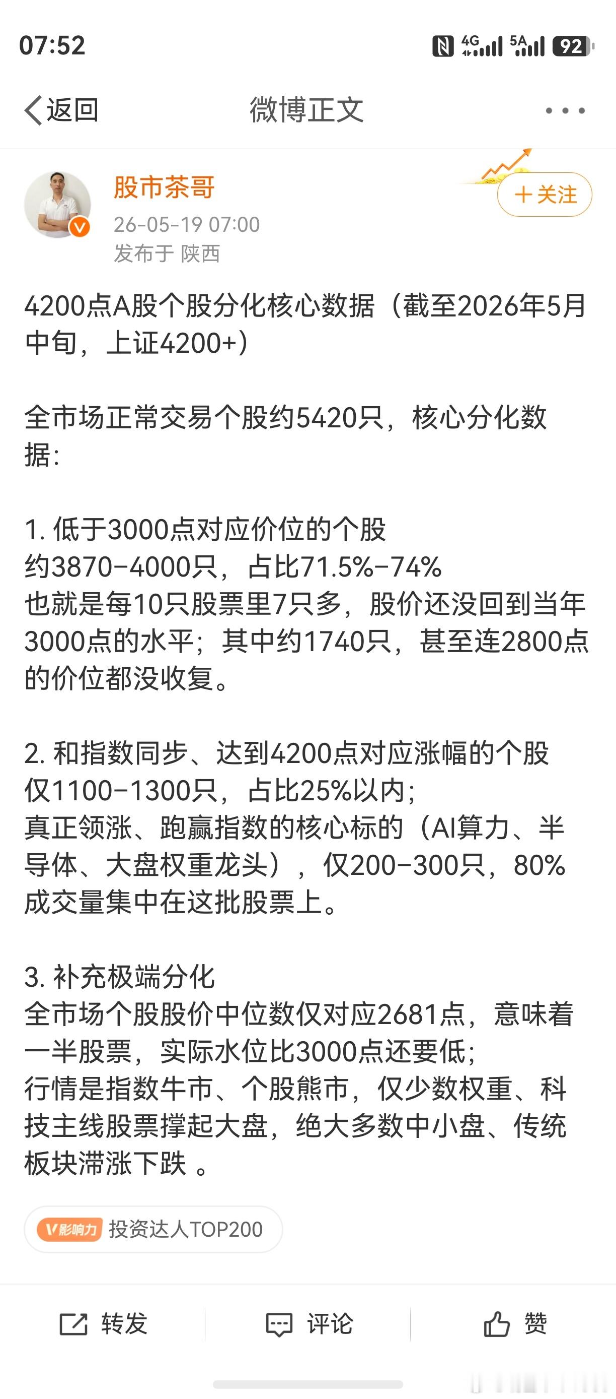 这个数据，到底准不准？老鸭的直观感觉，没那么严重。在此，聊一点自己的肤浅体会。如