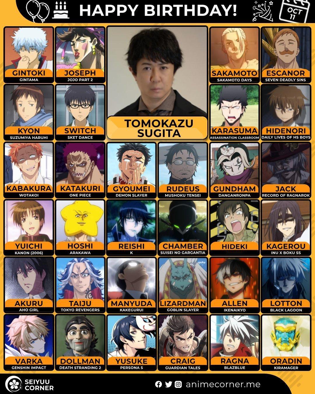 海贼王海贼王今天是卡二的声优杉田智和的45岁生日啦！​​​