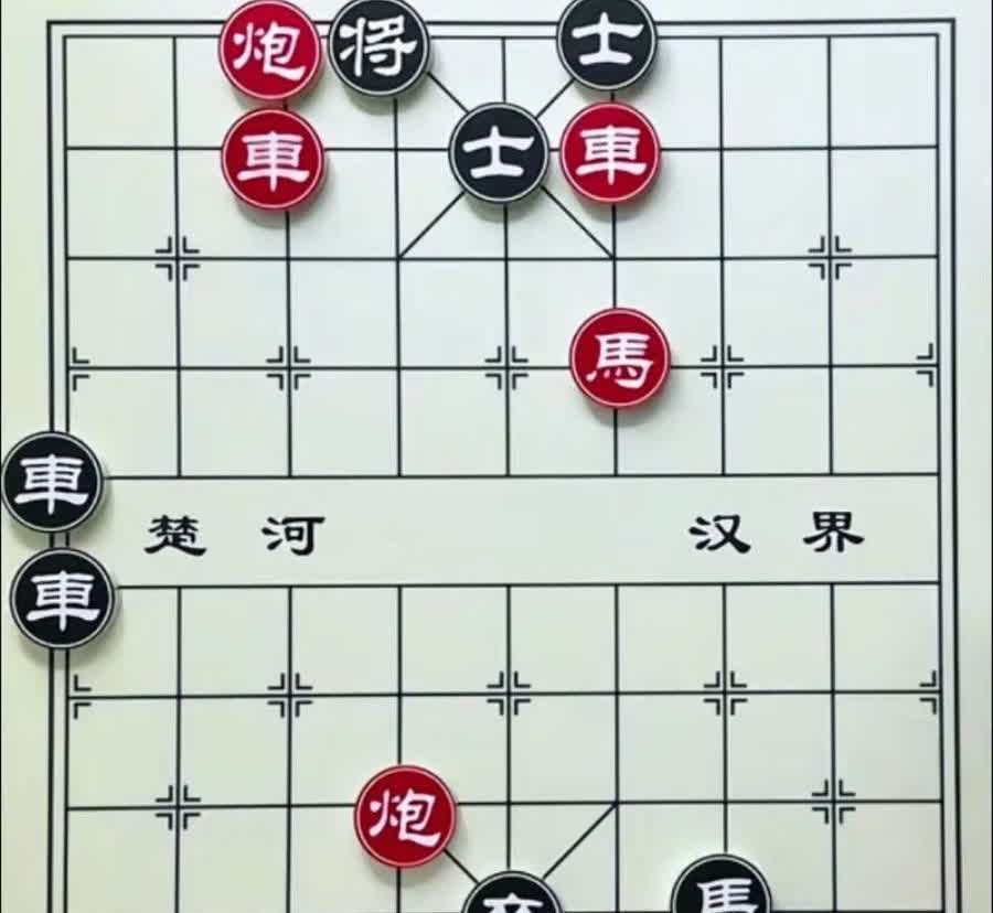 五步才可以绝杀的棋，好多棋友根本就想不到，其实这也是基本功的考验，多看看残局，练