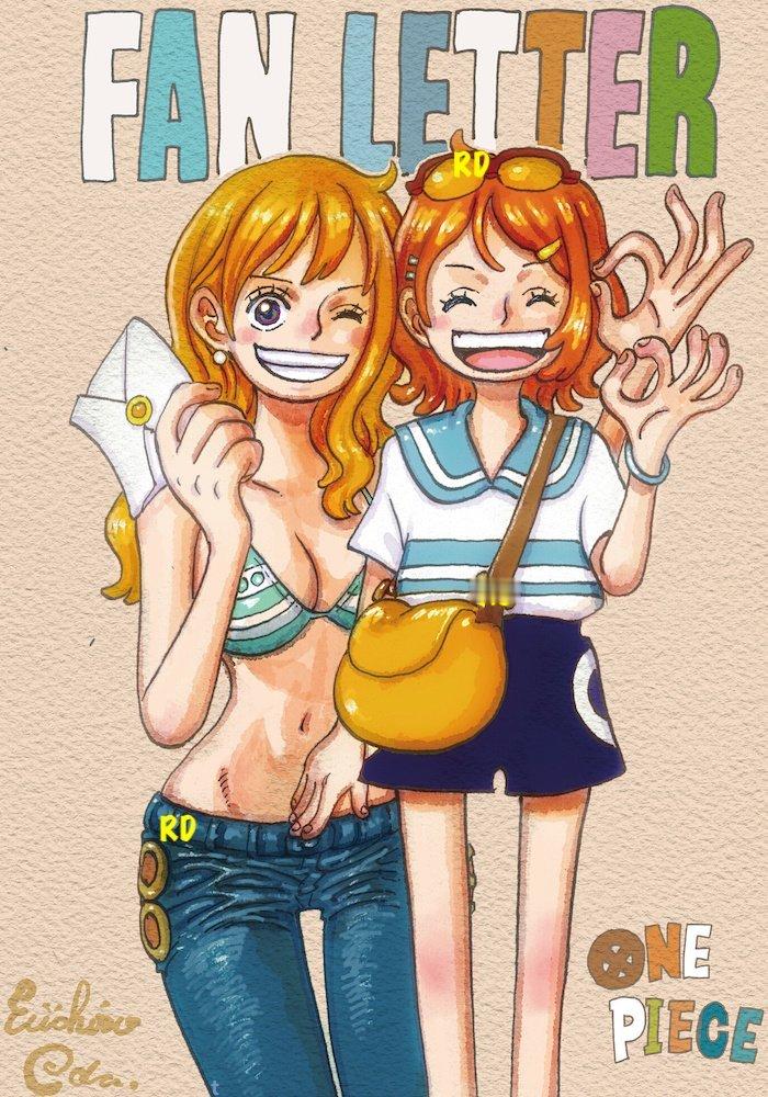 那个爱慕娜美的女孩！梦想成真了！[哭哭][哭哭][哭哭]娜美终于收到了她的信～尾田荣一