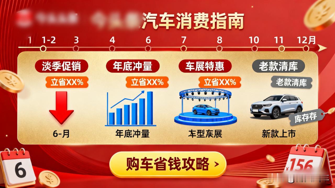 一年之中，这4个时间点买车最便宜！6-8月淡季、年底冲量时、大型车展期间、新