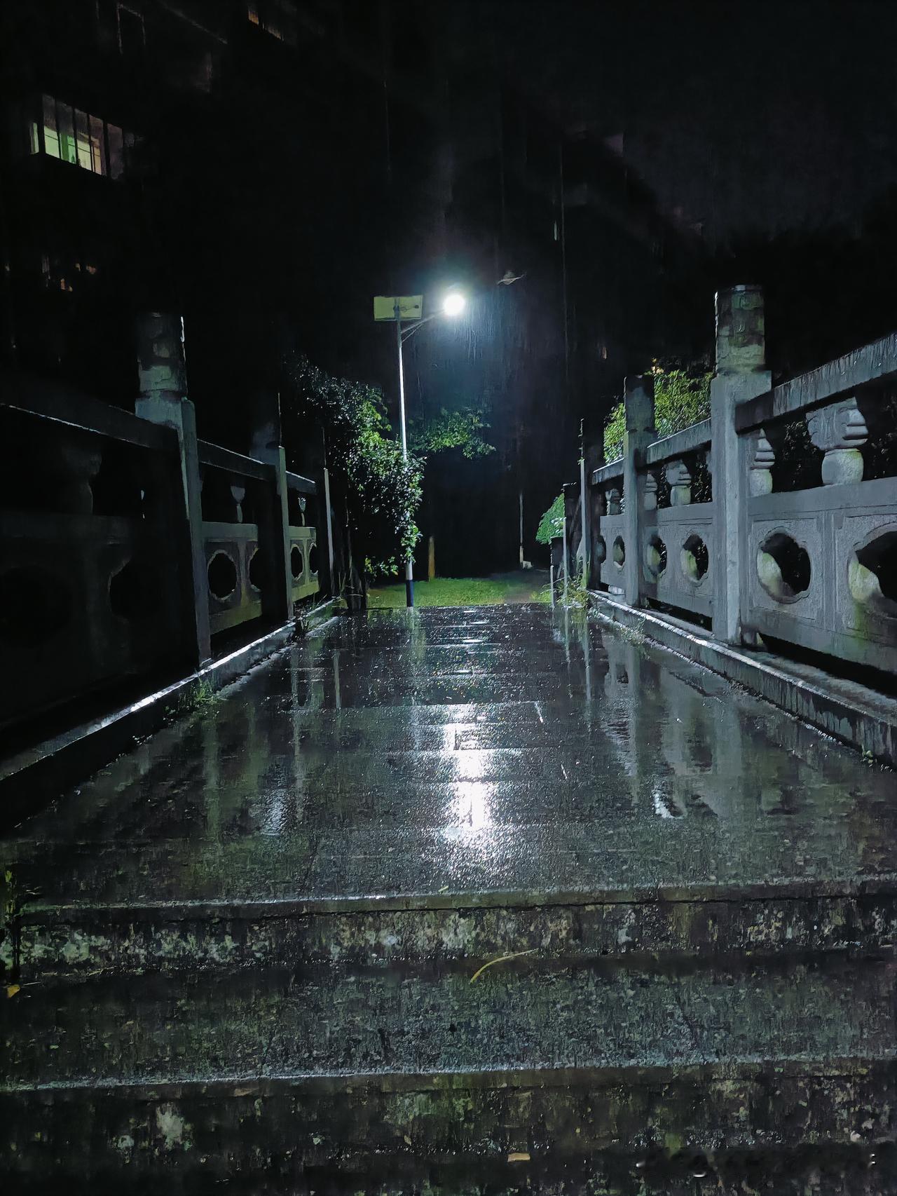 今晚下雨，我依然去跑步了，又有几天没跑了，心痒痒，身体也变得疲惫，还是得多运动，