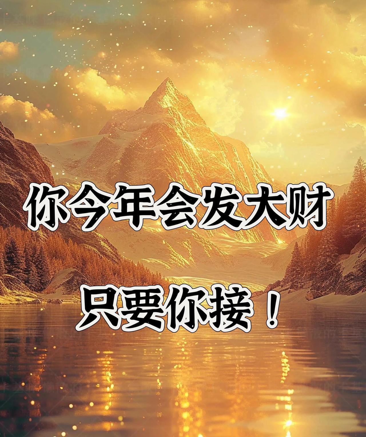 你知道吗，财神爷可就盯上你啦！今年，你注定要和横财撞个满怀！不管是投资理财时的意