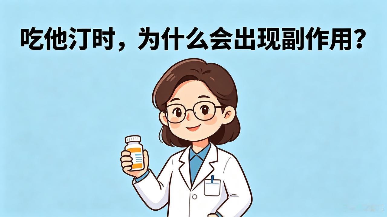 吃他汀时,为什么会出现副作用?很多长期吃他汀的朋友都有疑惑：明明是用来稳血脂