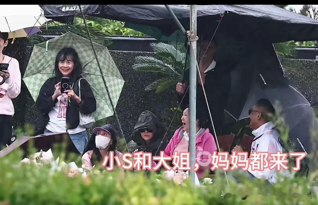 s家真奇葩，穿粉色去墓地，有说有笑，好不热闹，小s和s妈像小孩一样被白衣服搂在怀