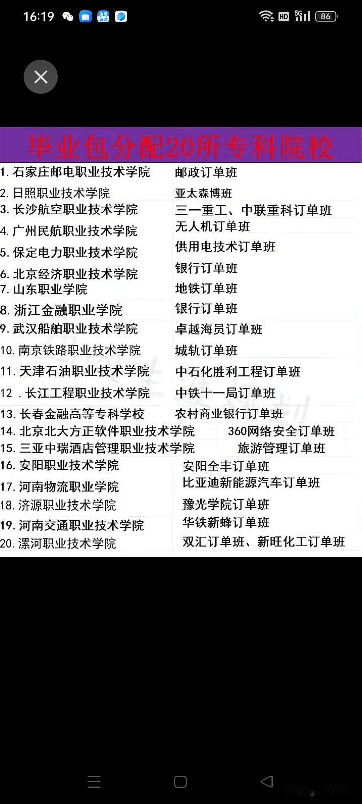 毕业包分配的20所学校，那可是很多人眼中的香饽饽。比如北京电子科技学院，它主要为