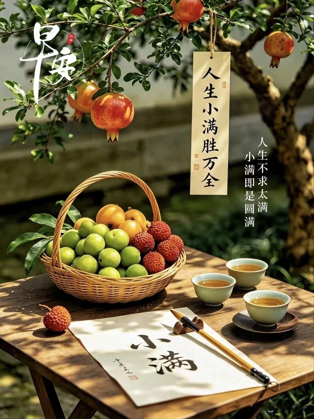 🌻💙²⁰²⁶/₀₅.₂₁ᵕ̈🍒🌈小满快乐时至小满，万物向阳，清风润山