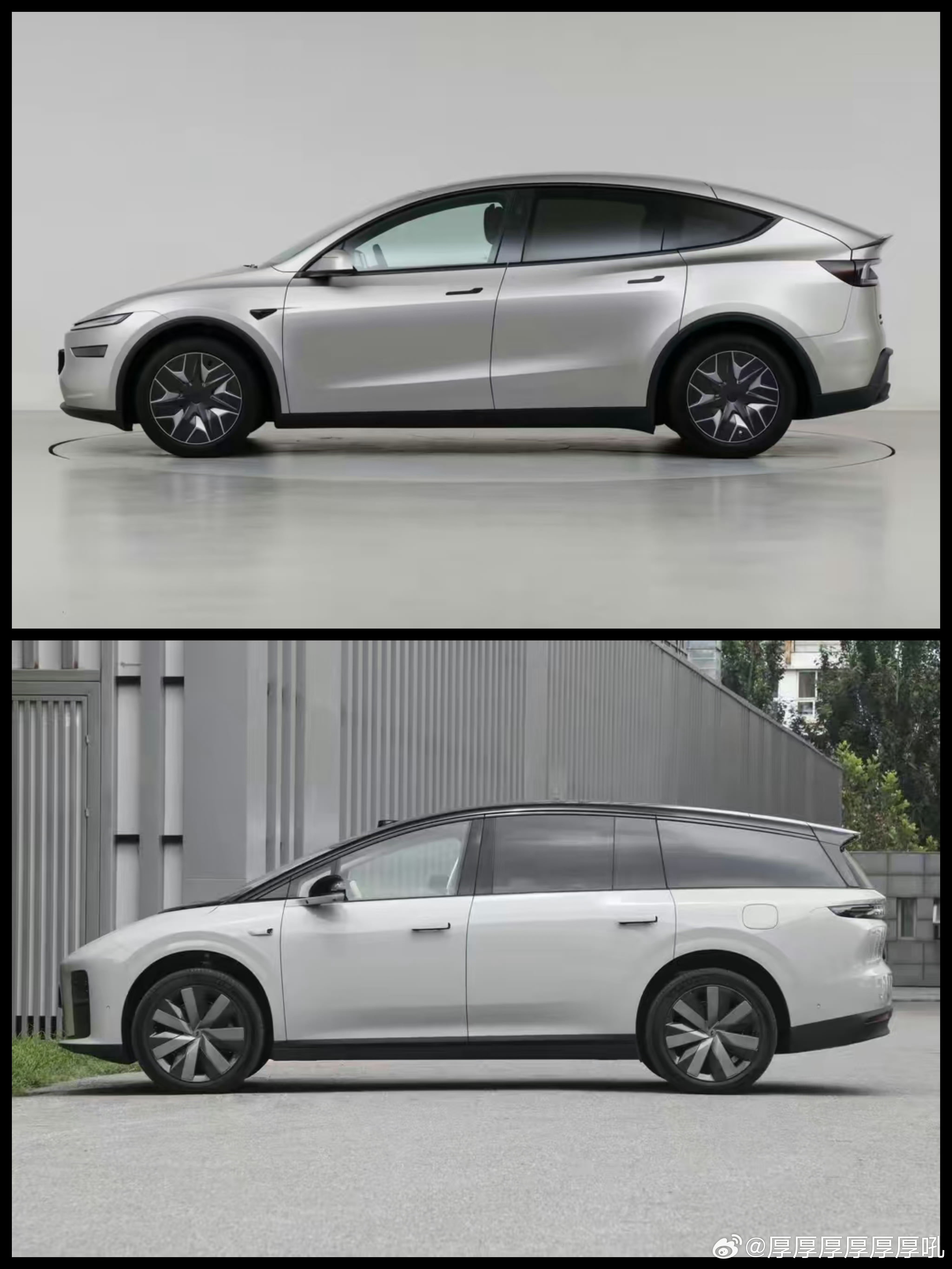 虽说我现在根本不觉得特斯拉的车好看，但你拿理想i9和ModelY对比太不所谓了