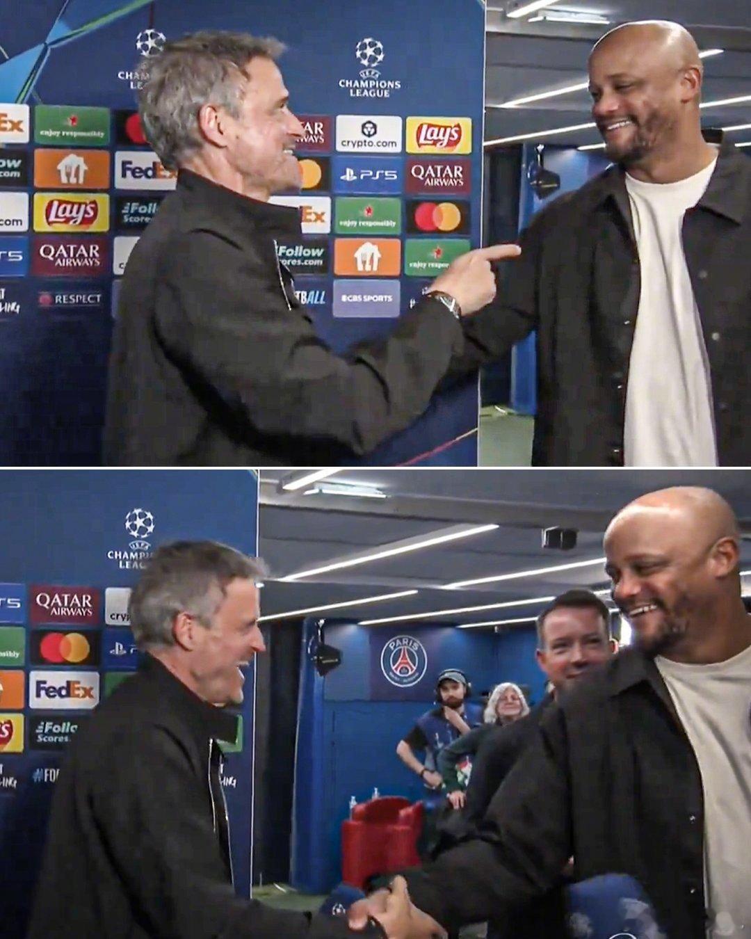 【精彩的对决】巴黎圣日耳曼5比4拜仁，巴黎主教练恩里克表示：“我从未见过一场比