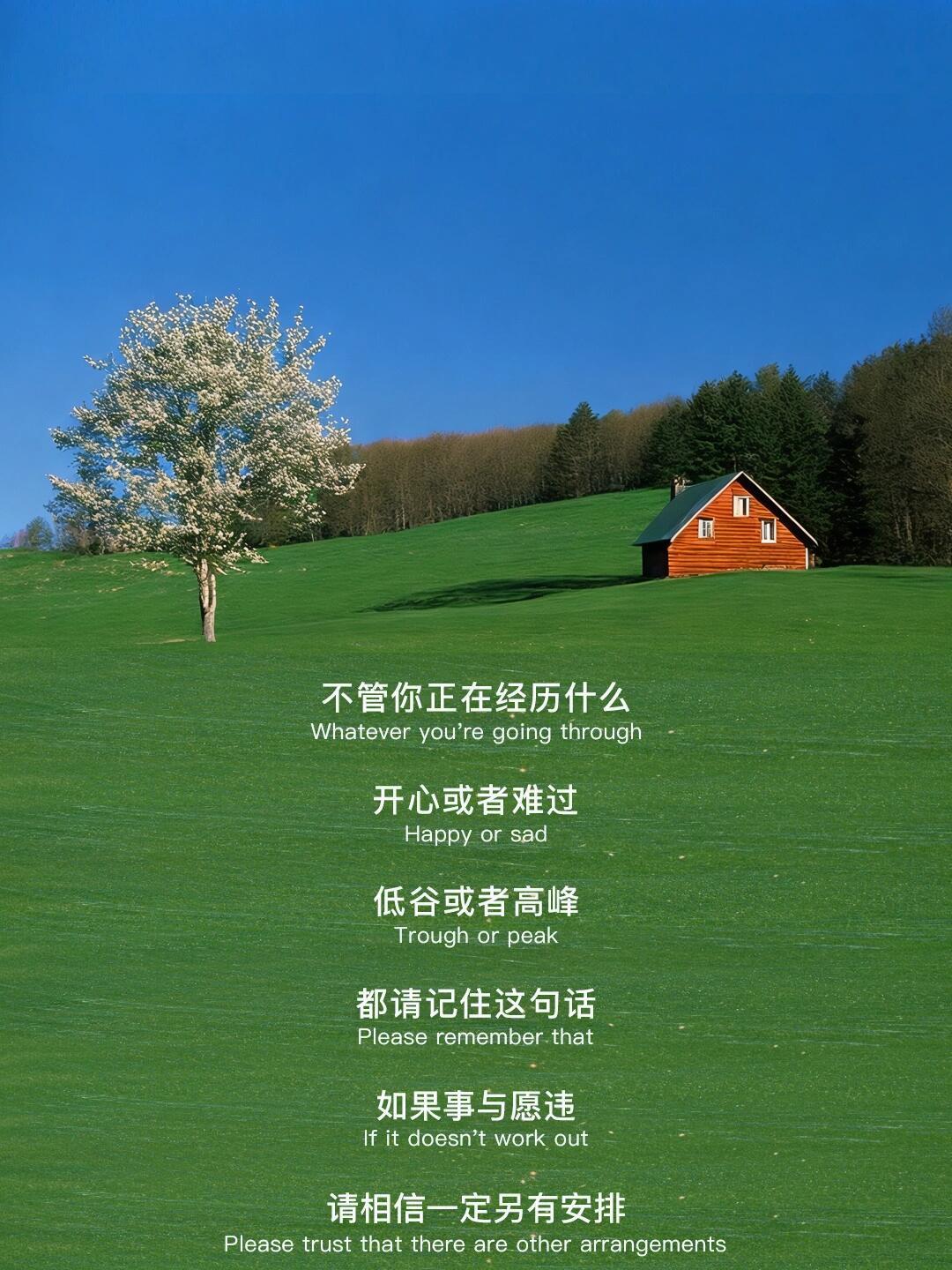 如果事与愿违，就相信一定另有安排。