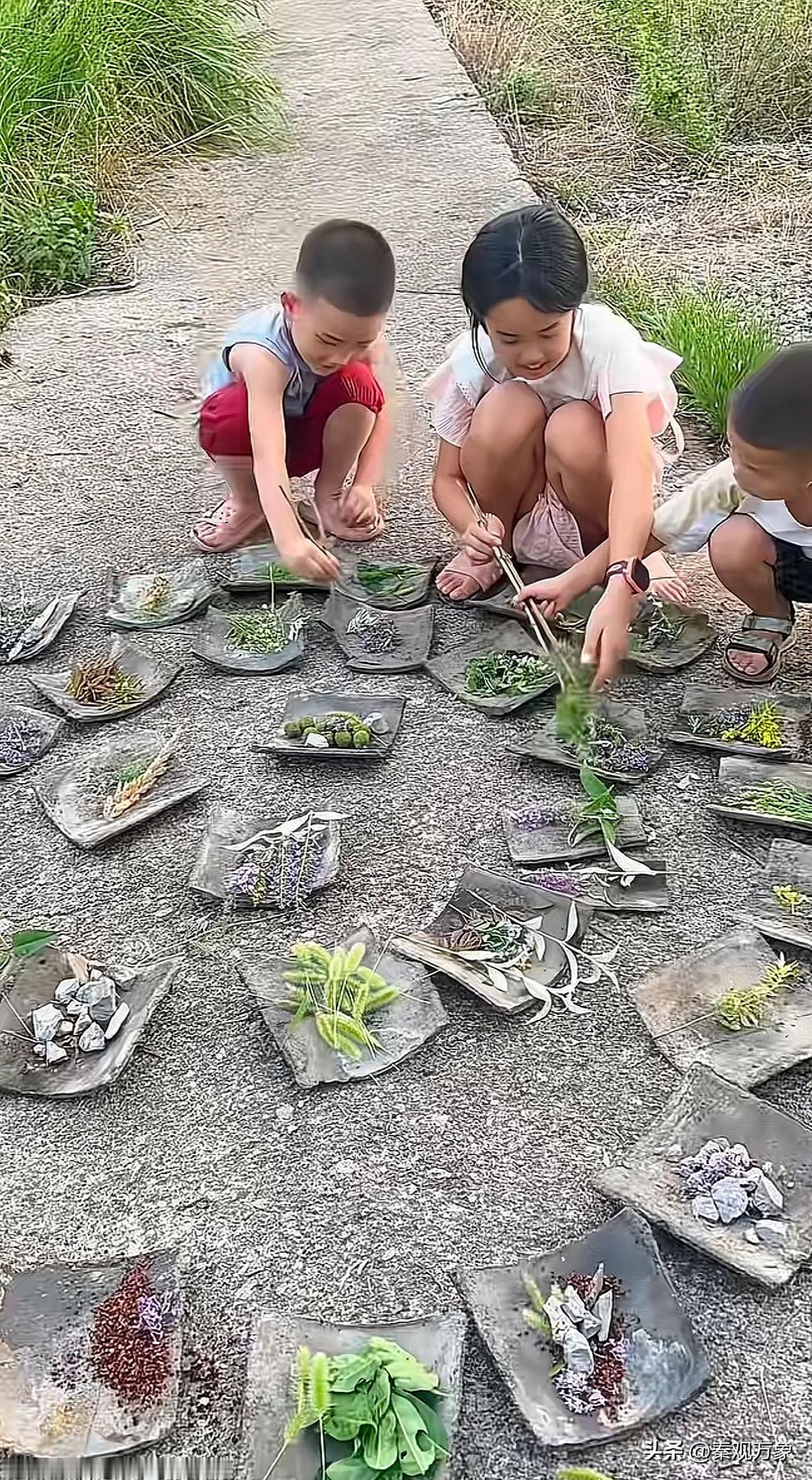 孩子们的游戏，还搞的挺丰盛