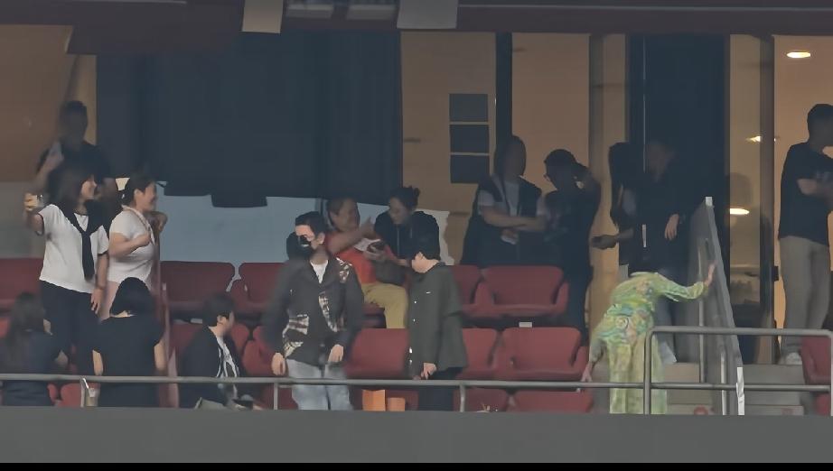5月31日，谢霆锋鸟巢演唱会第2场，母亲狄波拉现身就像明星一样，周围的年轻人全部