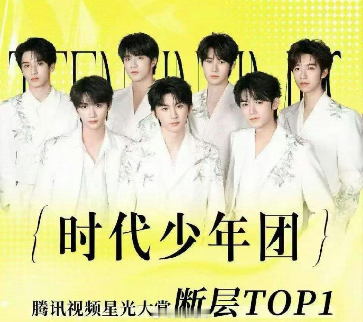 时代少年团星光值比第二名高535w时代少年团星光值比鞠婧祎高535w时代少年团