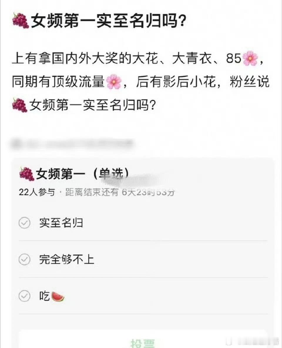 有网友问杨紫女频第一实至名归吗？​​​
