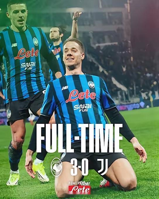 亚特兰大，希望打国米也这么牛逼就好！亚特兰大3比0战胜尤文图斯，晋级意大利杯四强