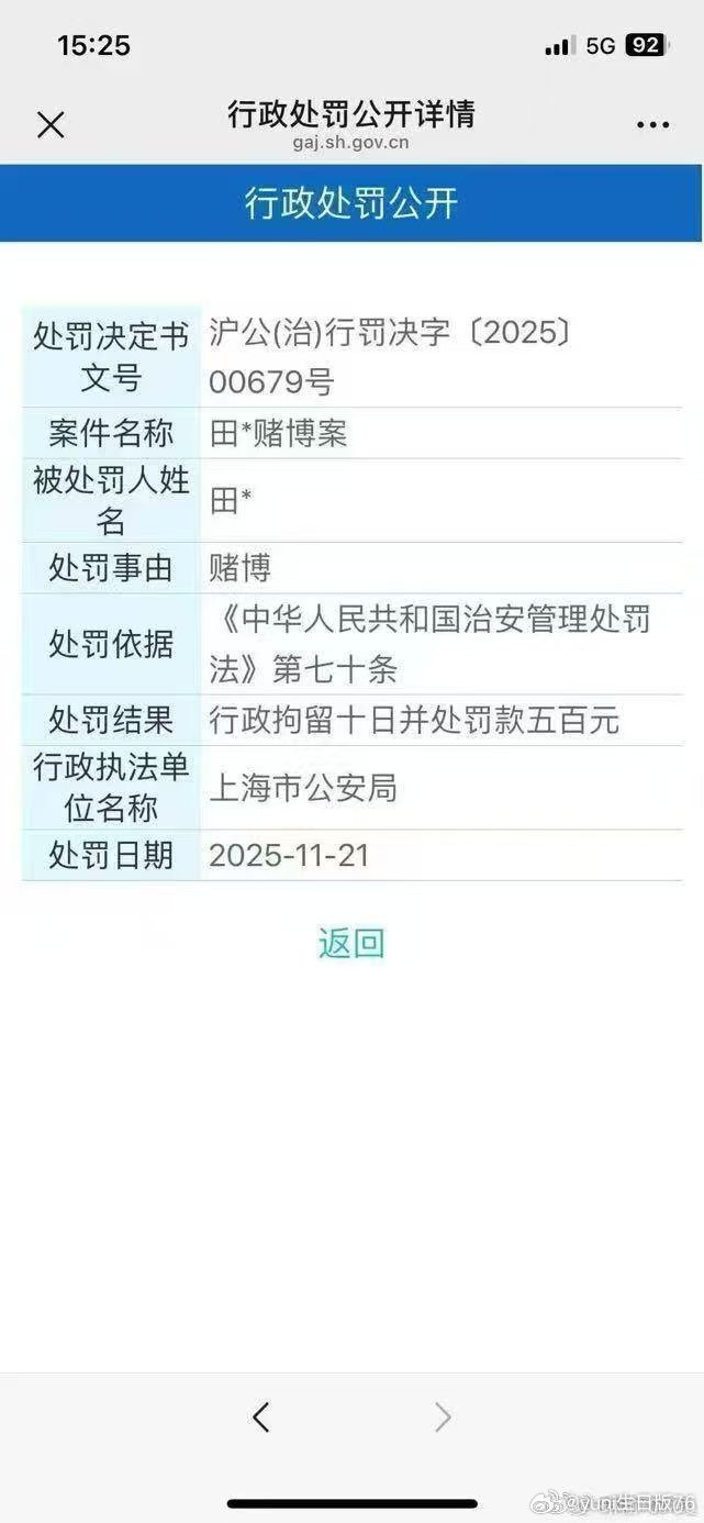 田某某赌博案？