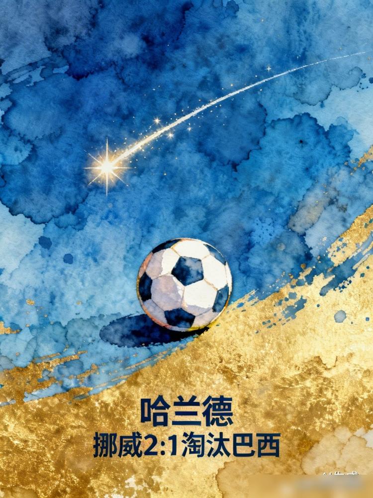 挪威2比1淘汰巴西。哈兰德一个人，打进了两个。赛后，这个25岁的年轻人拒绝庆