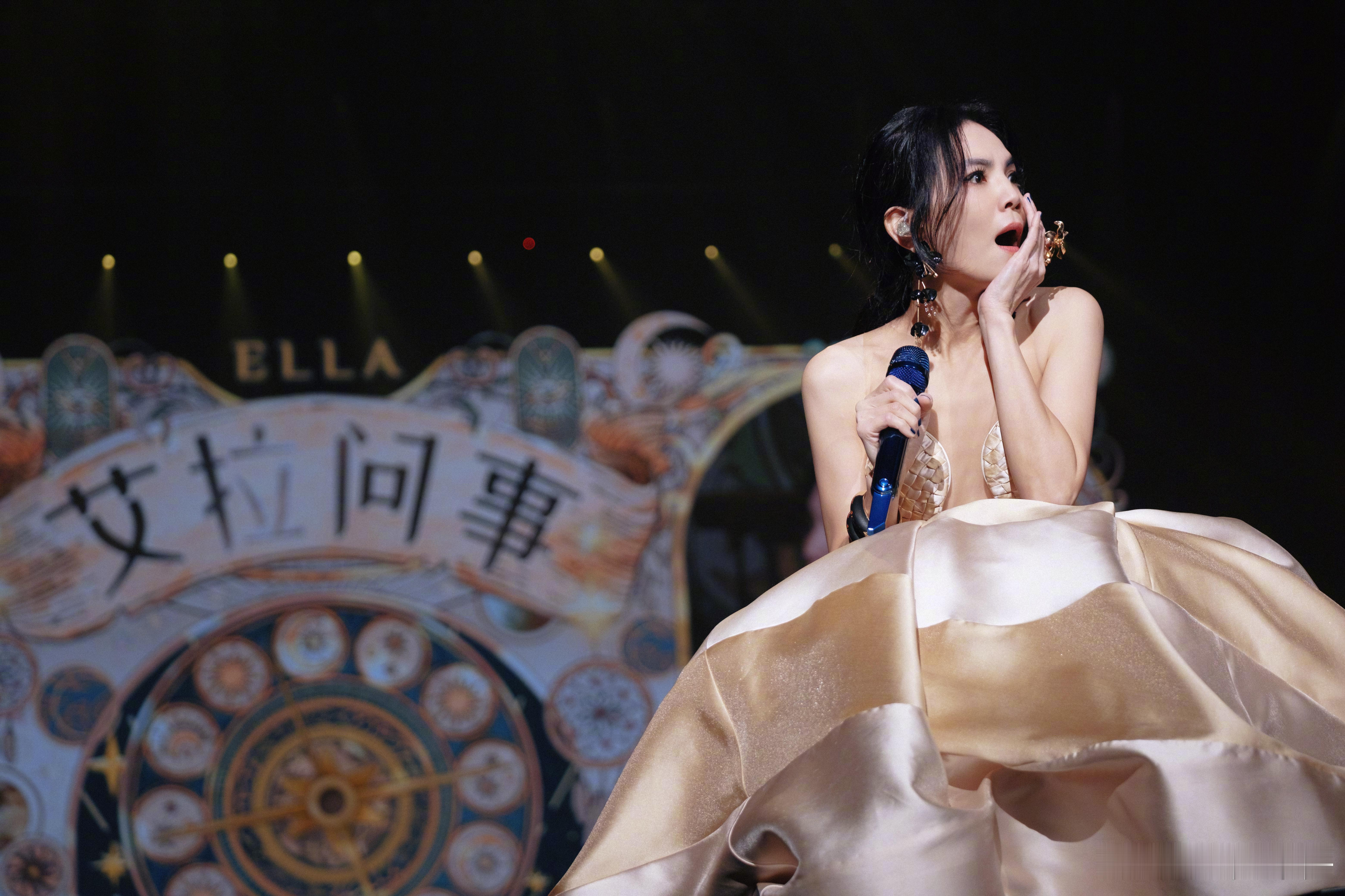 Ella肉眼可见的气血充足感3小时演唱会下来，Ella状态依旧在线，气息平稳，