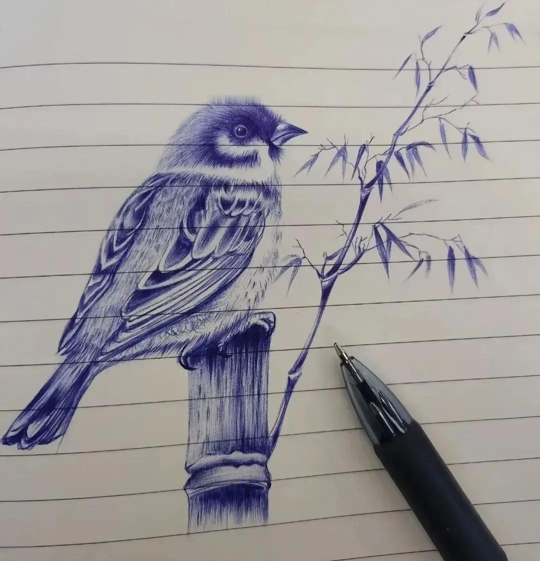 说真的，钢笔画非常难，因为不能出错，也不能涂改。能画出这般的作品，只能说，已经