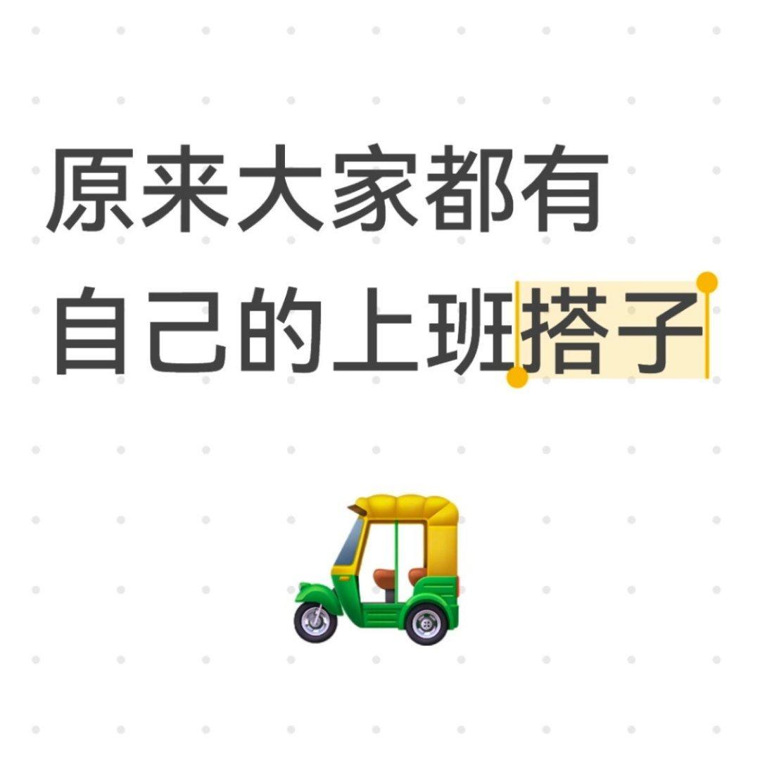 原来大家都有自己的上班搭子​