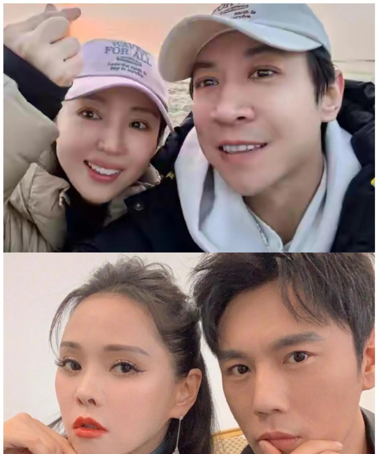开始还以为是谁家小姑娘，这个穿着女孩子小粉裙的原来是张维伊。小张维伊戴着有色镜